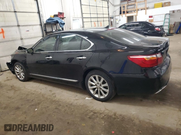 2010 Lexus LS 460 with VIN JTHCL5EFXA5007667, listed as a Copart auction lot 53871835 with 119,216 mi miles and Salvage title. Bid and sale history available at DreamBid. Image 2.