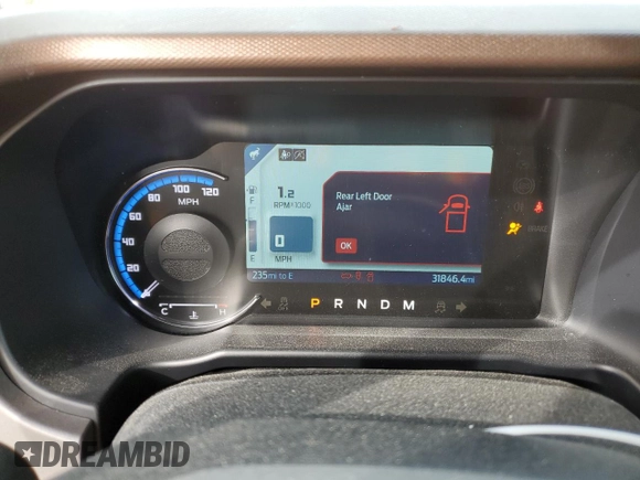 2021 Ford Bronco with VIN 1FMEE5DP6MLA88337, listed as a Copart auction lot 76057734 with 31,846 mi miles and Salvage title. Bid and sale history available at DreamBid. Image 9.