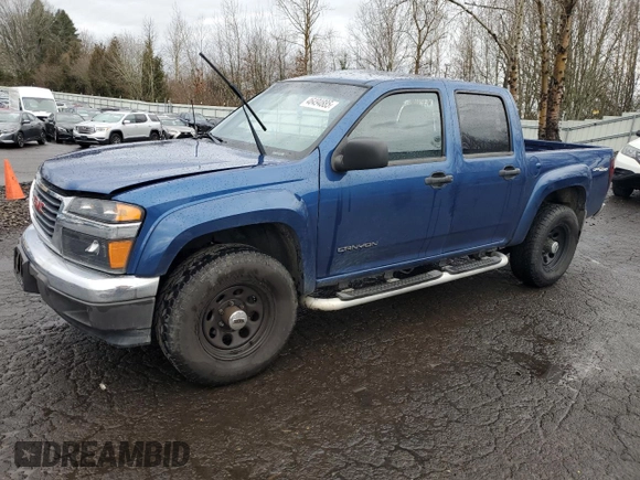 2005 GMC Canyon 1SE SLE Z71 with VIN 1GTDS136658213688, listed as a Copart auction lot 46494885 with 162,209 mi miles and Salvage Title. Bid and sale history available at carsss.com. Image 1.
