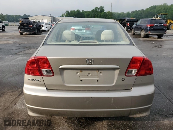 2004 Honda Civic LX z VIN 2HGES16594H587746, wystawiony jako Copart lot #57072535 z przebiegiem 374 664 mil mil oraz Szkoda całkowita • Salvage title. Historia ofert i sprzedaży dostępna na DreamBid. Obrazek 6.