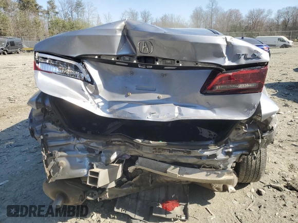 2015 Acura TLX V6 with VIN 19UUB2F32FA017038, listed as a Copart auction lot 48926725 with 182,164 mi miles and Salvage Title. Bid and sale history available at carsss.com. Image 6.