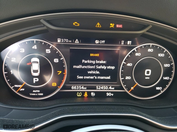 2019 Audi A5 Sportback Premium Plus with VIN WAUBNCF57KA035997, listed as a Copart auction lot 51957985 with 66,354 mi miles and Salvage Title. Bid and sale history available at carsss.com. Image 9.