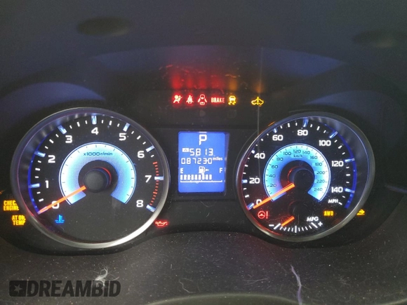 2015 Subaru Crosstrek with VIN JF2GPBCC7FH250584, listed as a Copart auction lot 81724814 with 87,230 mi miles and Non repairable. Bid and sale history available at DreamBid. Image 9.