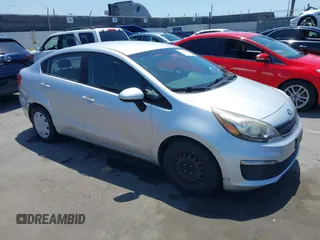 2016 Kia Rio LX with VIN KNADM4A32G6670837, listed as a IAAI auction lot 42154148 with 92,859 mi miles. Bid and sale history available at carsss.com. Image 1.