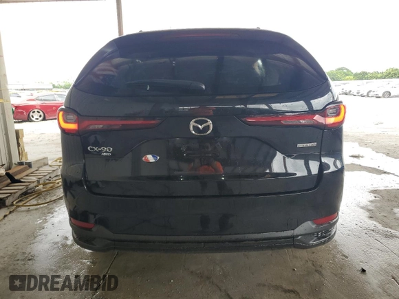 2024 Mazda CX-90 Preferred with VIN JM3KKBHDXR1186344, listed as a Copart auction lot 74245794 with 1,640 mi miles and Salvage title. Bid and sale history available at DreamBid. Image 6.