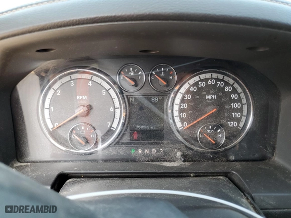 2009 Dodge Ram 1500 Laramie with VIN 1D3HB13T09S740911, listed as a Copart auction lot 58340294 with 154,540 mi miles and Salvage Title. Bid and sale history available at carsss.com. Image 9.