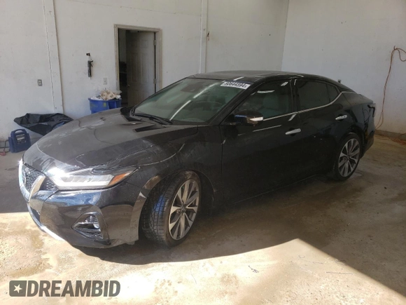 2020 Nissan Maxima Platinum with VIN 1N4AA6FV5LC375169, listed as a Copart auction lot 80644594 with 45,453 mi miles and Salvage Title. Bid and sale history available at DreamBid. Image 1.
