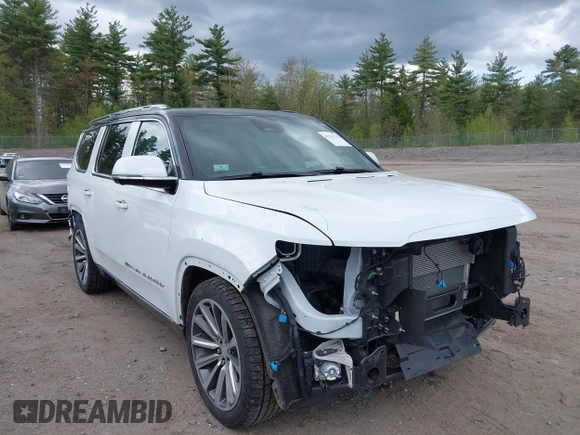 2022 Jeep Grand Wagoneer Series I with VIN 1C4SJVEJ4NS123980, listed as a IAAI auction lot 42232770 with 59,074 mi miles and . Bid and sale history available at DreamBid. Image 1.