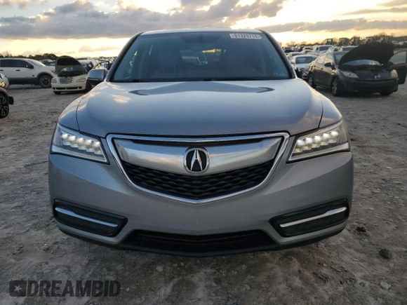 2016 Acura MDX with VIN 5FRYD3H27GB012087, listed as a Copart auction lot 81329714 with 130,576 mi miles and Salvage Title. Bid and sale history available at carsss.com. Image 5.