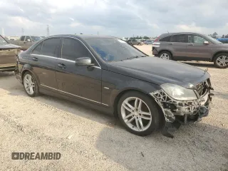 2012 Mercedes-Benz C with VIN WDDGF4HB5CR202574, listed as a Copart auction lot 54682525 with 95,049 mi miles and Salvage Title. Bid and sale history available at carsss.com. Image 4.