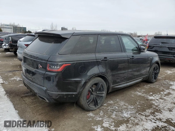 2018 Land Rover Range Rover Sport SVR with VIN SALWZ2SE6JA800746, listed as a Copart auction lot 83444184 with 121,681 mi miles and Non Repairable. Bid and sale history available at carsss.com. Image 3.