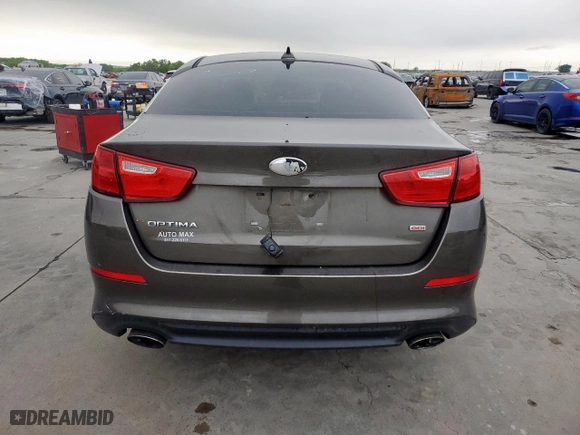 2014 Kia Optima LX with VIN 5XXGM4A79EG323734, listed as a Copart auction lot 51839395 with 0 mi miles and Clean Title. Bid and sale history available at carsss.com. Image 6.