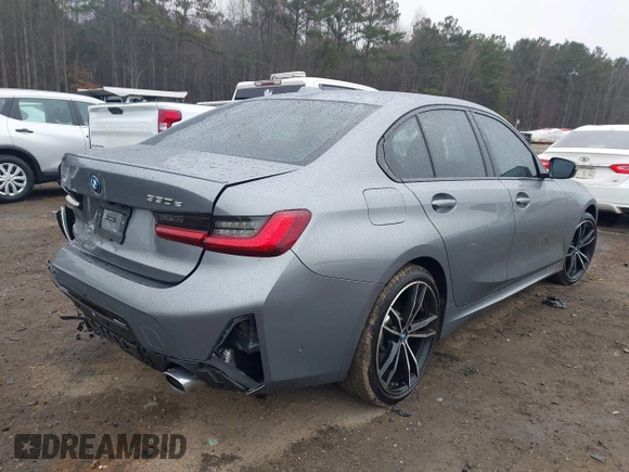 2024 BMW 3 Series 330e with VIN 3MW39FF03R8E63683, listed as a IAAI auction lot 41399888 with 5,430 mi miles. Bid and sale history available at carsss.com. Image 4.