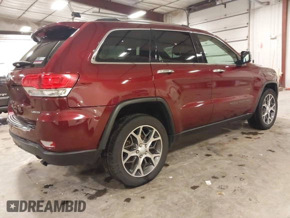 2019 Jeep Grand Cherokee Limited with VIN 1C4RJFBG4KC608719, listed as a IAAI auction lot 42462411 with 86,931 mi miles and . Bid and sale history available at DreamBid. Image 4.