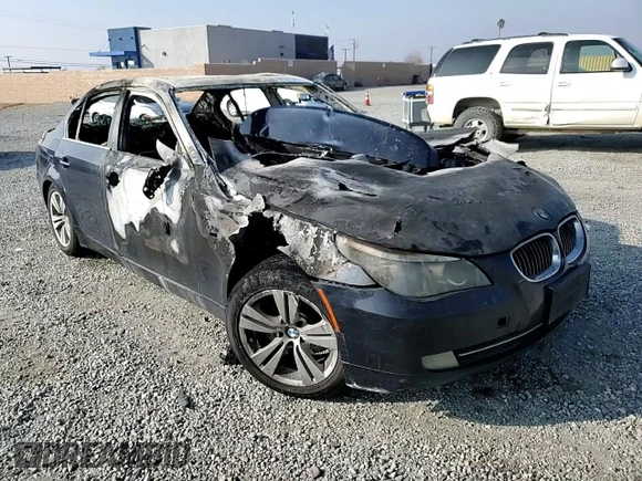 2009 BMW 5 Series 528i with VIN WBANU53509C119867, listed as a Copart auction lot 44187515 with Not Provided miles and Non Repairable. Bid and sale history available at carsss.com. Image 10.