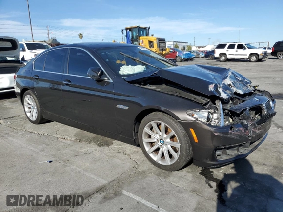 2014 BMW 5 Series 535d with VIN WBAXA5C58ED691145, listed as a Copart auction lot 50020125 with 141,297 mi miles and Salvage Title. Bid and sale history available at carsss.com. Image 4.