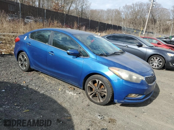2014 Kia Forte EX with VIN KNAFX4A89E5139049, listed as a Copart auction lot 46754655 with 0 mi miles and Clean Title. Bid and sale history available at carsss.com. Image 4.