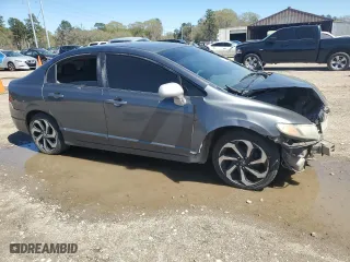 2010 Honda Civic Sdn LX with VIN 2HGFA1F56AH323712, listed as a Copart auction lot 49285595 with 335,010 mi miles and Salvage Title. Bid and sale history available at carsss.com. Image 4.