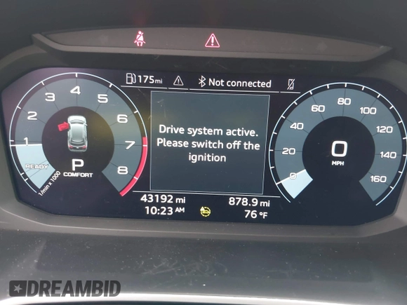 2023 Audi Q3 S line Premium with VIN WA1DECF32P1110925, listed as a IAAI auction lot 42324880 with 43,192 mi miles and . Bid and sale history available at DreamBid. Image 7.