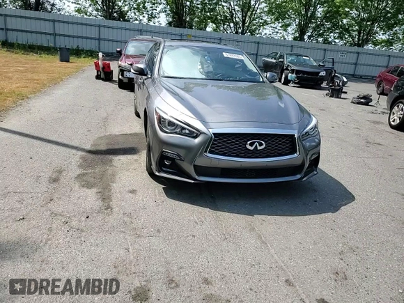 2020 Infiniti Q50 Pure with VIN JN1EV7AR3LM256792, listed as a Copart auction lot 61842085 with Not provided miles and Salvage title. Bid and sale history available at DreamBid. Image 13.