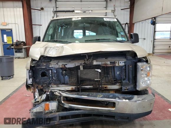 2013 Ford Econoline Cargo Commercial with VIN 1FTSS3EL5DDA33484, listed as a Copart auction lot 57722635 with 297,943 mi miles and Salvage title. Bid and sale history available at DreamBid. Image 5.