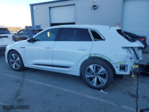 2024 Audi Q8 e-tron Premium with VIN WA14AAGE5RB015871, listed as a Copart auction lot 82716414 with 10,032 mi miles and Salvage Title. Bid and sale history available at carsss.com. Image 2.