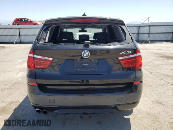 2014 BMW X3 xDrive35i with VIN 5UXWX7C50E0E75288, listed as a Copart auction lot 54365825 with Not Provided miles and Salvage Title. Bid and sale history available at DreamBid. Image 6.