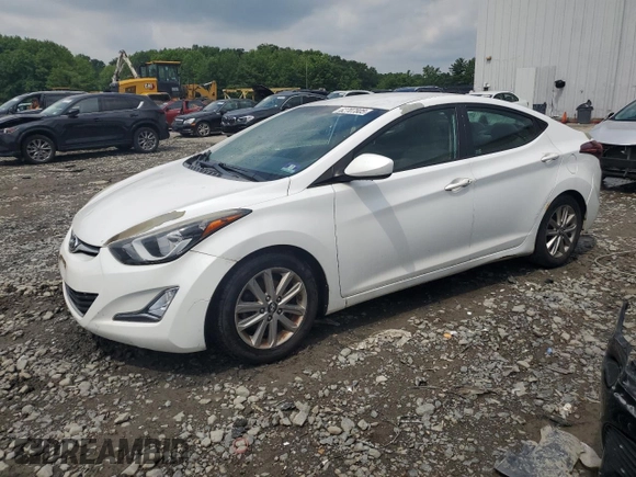 2015 Hyundai Elantra SE with VIN 5NPDH4AEXFH634911, listed as a Copart auction lot 62707805 with 133,676 mi miles and Salvage title. Bid and sale history available at DreamBid. Image 1.