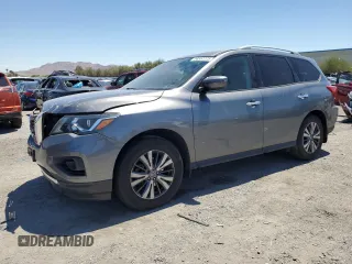 2020 Nissan Pathfinder S with VIN 5N1DR2AN1LC643355, listed as a Copart auction lot 56557225 with 111,307 mi miles and Salvage title. Bid and sale history available at DreamBid. Image 1.