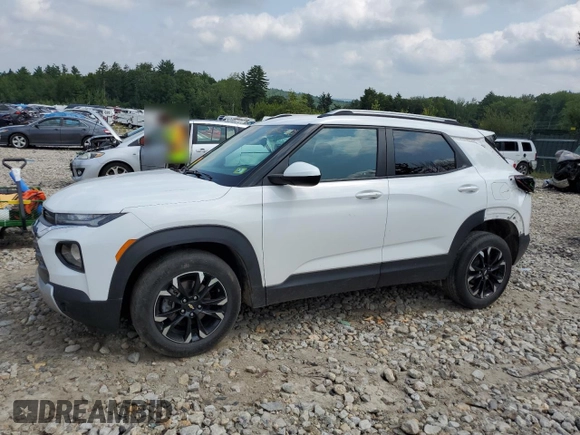 2022 Chevrolet TrailBlazer LT with VIN KL79MRSL3NB037169, listed as a Copart auction lot 65221124 with 28,498 mi miles and Salvage Title. Bid and sale history available at DreamBid. Image 1.