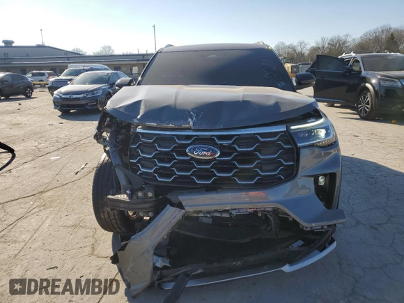 2025 Ford Explorer Platinum with VIN 1FMWK8HCXSGA82231, listed as a Copart auction lot 88560865 with 5,652 mi miles and Salvage title. Bid and sale history available at DreamBid. Image 5.