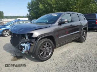 2021 Jeep Grand Cherokee Limited with VIN 1C4RJFBG3MC678473, listed as a Copart auction lot 61011925 with 20,585 mi miles and Salvage title. Bid and sale history available at DreamBid. Image 1.