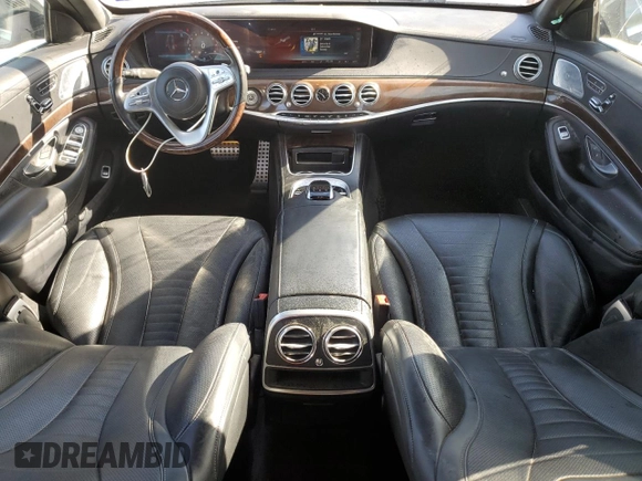 2018 Mercedes-Benz S 560 with VIN WDDUG8DB3JA398510, listed as a Copart auction lot 49276415 with 87,687 mi miles and Salvage Title. Bid and sale history available at carsss.com. Image 8.