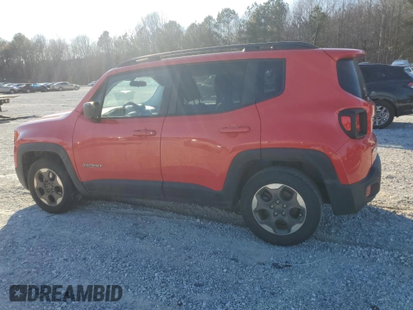 2016 Jeep Renegade Sport with VIN ZACCJAAT6GPE36896, listed as a Copart auction lot 45937515 with 109,468 mi miles and Salvage Title. Bid and sale history available at DreamBid. Image 2.
