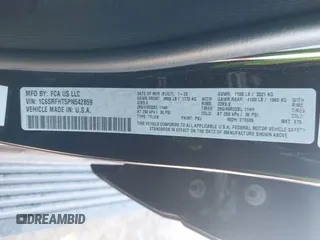 2023 Ram 1500 Limited with VIN 1C6SRFHT5PN542859, listed as a IAAI auction lot 41669646 with 80,045 mi miles and . Bid and sale history available at DreamBid. Image 9.