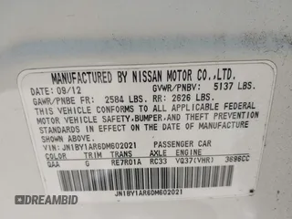 2013 Infiniti M z VIN JN1BY1AR6DM602021, wystawiony jako IAAI lot #41397484 z przebiegiem 226 584 mil mil oraz . Historia ofert i sprzedaży dostępna na DreamBid. Obrazek 9.