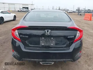 2020 Honda Civic Sedan Sport with VIN 19XFC2F89LE023377, listed as a IAAI auction lot 41808289 with 68,860 mi miles. Bid and sale history available at carsss.com. Image 16.