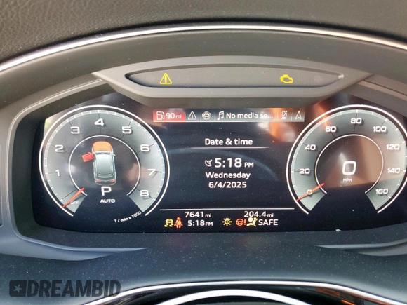 2024 Audi Q7 Premium Plus z VIN WA1LXBF74RD010118, wystawiony jako Copart lot #59724545 z przebiegiem 7 641 mil mil oraz Szkoda całkowita • Salvage title. Historia ofert i sprzedaży dostępna na DreamBid. Obrazek 9.
