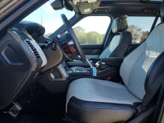 2018 Land Rover Range Rover with VIN SALGW2SE0JA514355, listed as a Copart auction lot 77074334 with 51,410 mi miles and Salvage title. Bid and sale history available at DreamBid. Image 7.