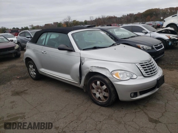 2007 Chrysler PT Cruiser with VIN 3C3JY45X07T621881, listed as a Copart auction lot 77560494 with 76,653 mi miles and Salvage Title. Bid and sale history available at carsss.com. Image 4.