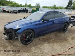 2017 Infiniti Q50 Premium with VIN JN1EV7AR7HM841253, listed as a Copart auction lot 61244645 with 120,629 mi miles and Clean title. Bid and sale history available at DreamBid. Image 1.