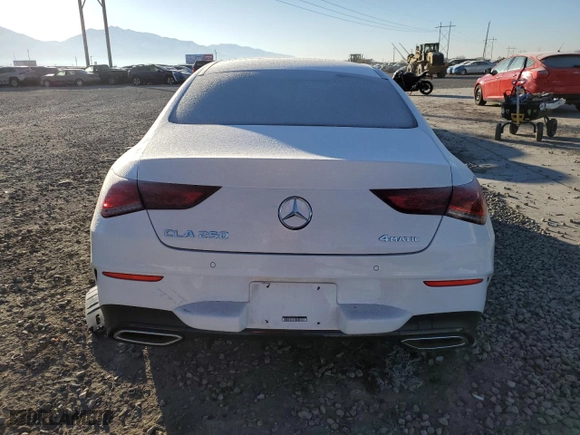 2023 Mercedes-Benz CLA with VIN W1K5J4HB1PN407277, listed as a Copart auction lot 42214505 with 0 mi miles and Salvage Title. Bid and sale history available at carsss.com. Image 6.