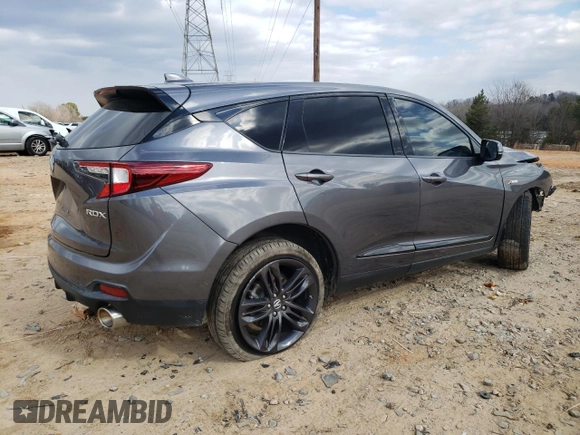 2019 Acura RDX w/A-Spec Pkg with VIN 5J8TC1H66KL014684, listed as a Copart auction lot 42556565 with 96,793 mi miles and Salvage title. Bid and sale history available at DreamBid. Image 3.