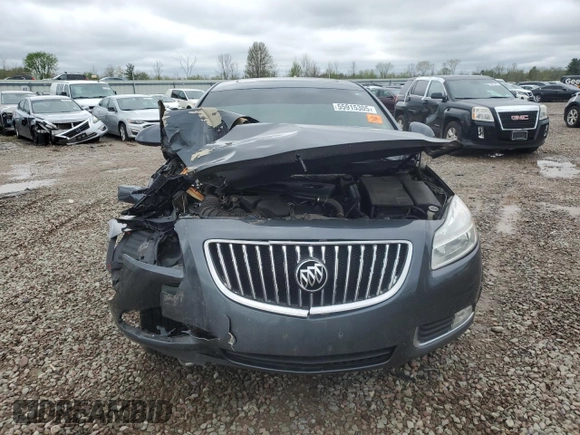 2011 Buick Regal CXL RL4 with VIN 2G4GS5EC6B9190352, listed as a Copart auction lot 55915305 with 83,378 mi miles and Salvage title. Bid and sale history available at DreamBid. Image 5.