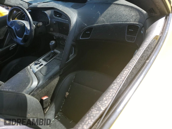 2017 Chevrolet Corvette Z51 3LT with VIN 1G1YM2D76H5109743, listed as a Copart auction lot 52446645 with Not provided miles and Salvage title. Bid and sale history available at DreamBid. Image 8.