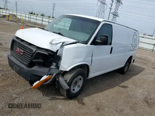 2017 GMC Savana Cargo z VIN 1GTW7AFF1H1159560, wystawiony jako Copart lot #54186255 z przebiegiem 96 988 mil mil oraz Szkody całkowita. Historia ofert i sprzedaży dostępna na DreamBid. Obrazek 1.