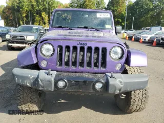 2018 Jeep Wrangler JK Unlimited Sahara with VIN 1C4HJWEG1JL901290, listed as a Copart auction lot 74795864 with 100,144 mi miles and Salvage Title. Bid and sale history available at carsss.com. Image 5.