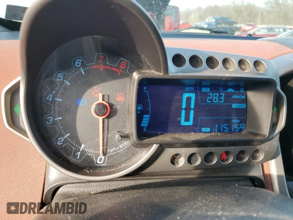 2012 Chevrolet Sonic LT with VIN 1G1JD5SH0C4231267, listed as a Copart auction lot 82848544 with 115,159 mi miles and Salvage title. Bid and sale history available at DreamBid. Image 9.