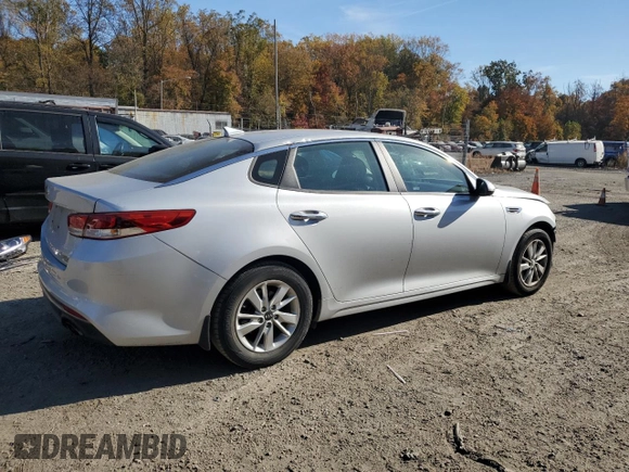 2017 Kia Optima LX with VIN KNAGT4L30H5153248, listed as a Copart auction lot 76112594 with 110,750 mi miles and Salvage title. Bid and sale history available at DreamBid. Image 3.