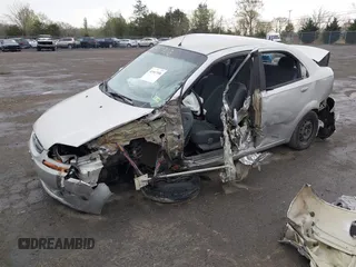 2005 Chevrolet Aveo LS with VIN KL1TD526X5B324267, listed as a IAAI auction lot 41947906 with 180,204 mi miles and . Bid and sale history available at DreamBid. Image 2.